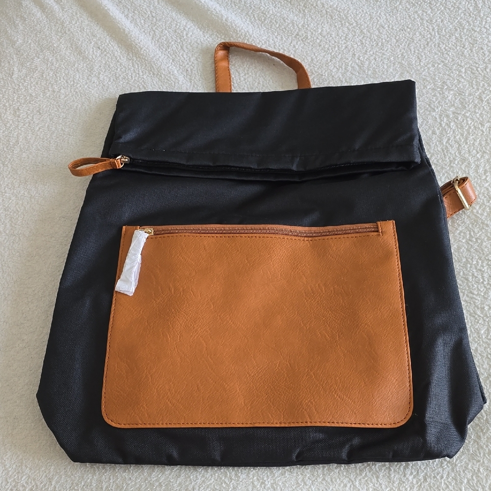 DSW Black and Tan BookBag